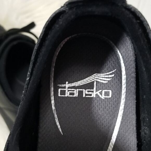 Dansko Elise Slip Resistant Black Sneakers - Picture 6 of 12